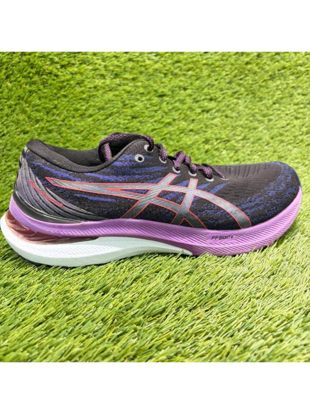 Asics Gel-Kayano 29 Womens Size 9 Black Purple Athletic Running Shoes Sneakers
